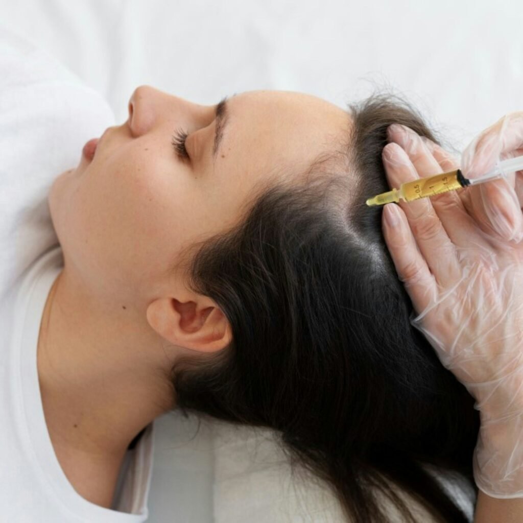 Mesotherapy injections for localized fat breakdown on face and body